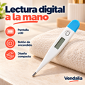 Termómetro digital blanco y azul — portada Vendalia