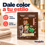Tinte castaño, sobre de 30 ml — portada — Vendalia — SKU 47762