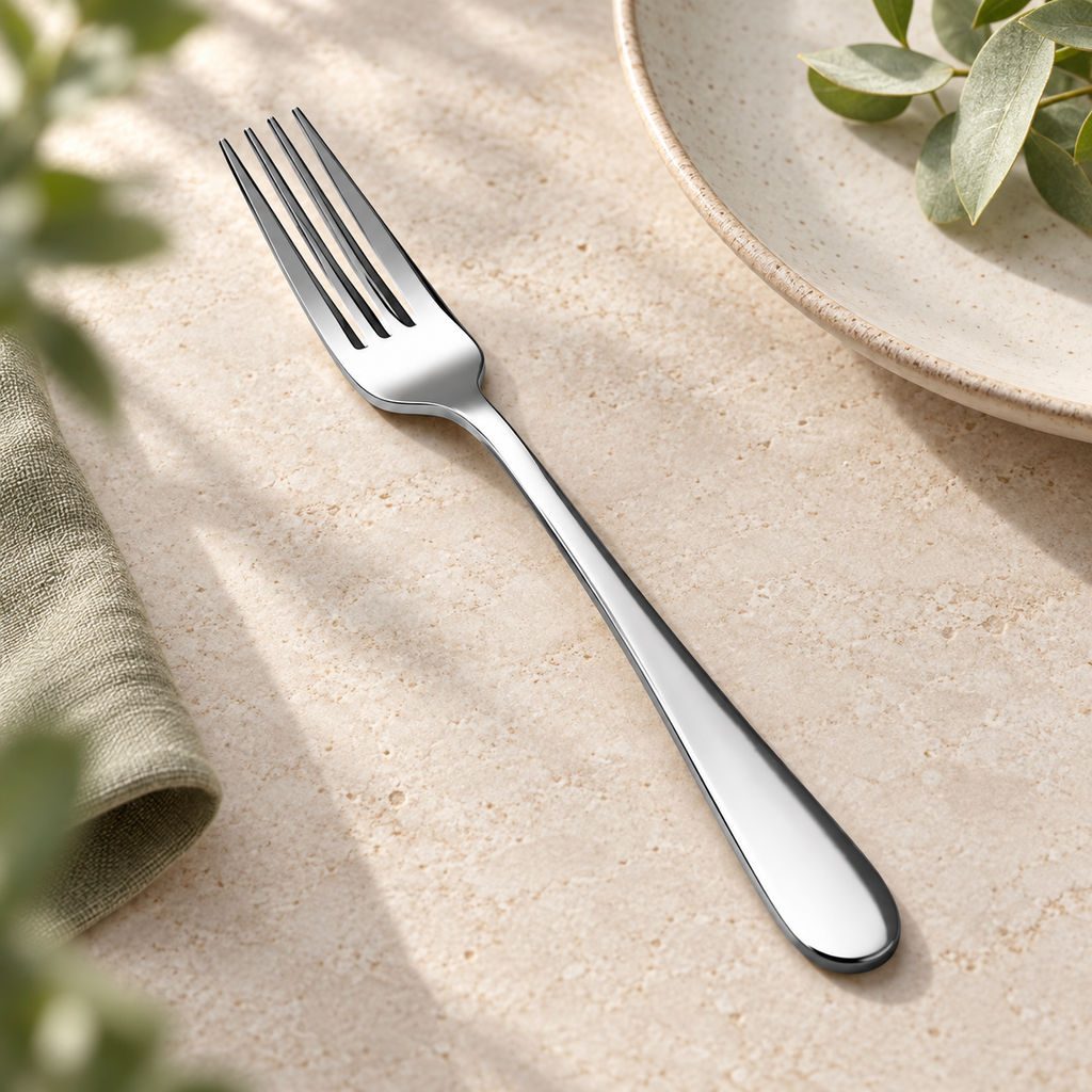 Tenedor de Mesa Acero Inoxidable · fotografía ambientada de Vendalia · SKU 47772