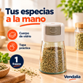 Frasco dosificador de especias — Portada Vendalia; venta por pieza