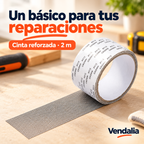 Cinta adhesiva reforzada de 2 m — presentación Vendalia