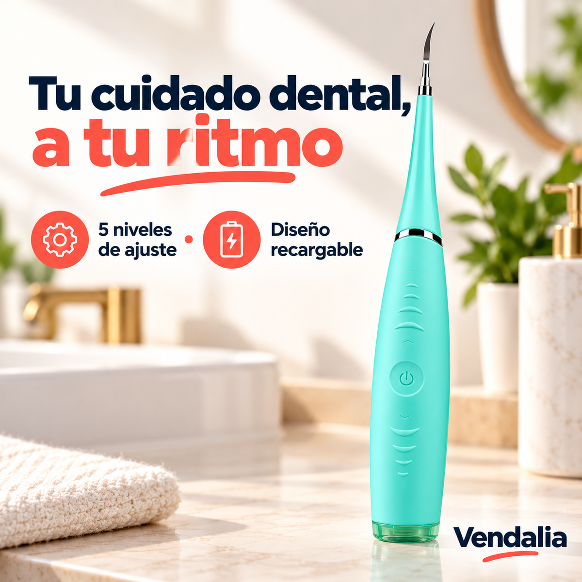 Limpiador dental portátil — Vendalia.