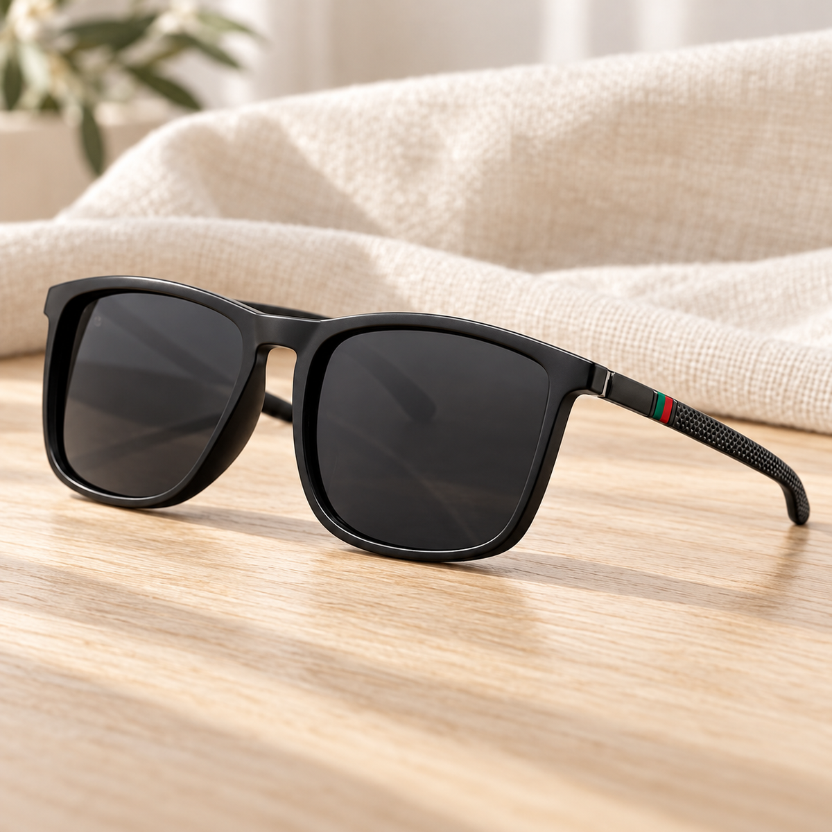 Lentes de Sol Clásicos en ambiente de hogar — Vendalia
