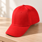 Gorra Clásica Unisex Color Rojo Lona en ambiente de hogar — Vendalia