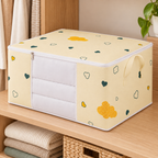 Organizador Textil con Ventana Frontal en ambiente de hogar — Vendalia. Los textiles que aparecen dentro del organizador son de ambientación y no están incluidos.