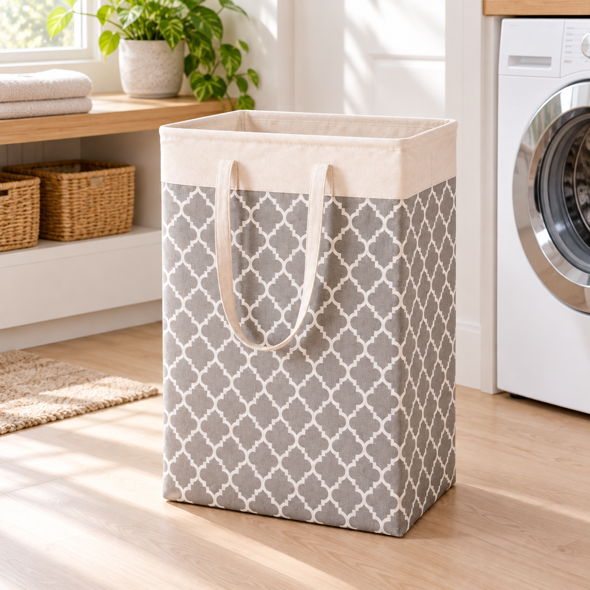 Cesto Organizador multiusos Plegable 75L en ambiente de hogar — Vendalia