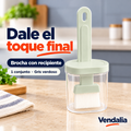 Brocha gris verdosa con recipiente, un conjunto — Vendalia