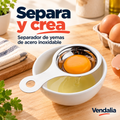 Separador de yemas de acero inoxidable. Vendalia.