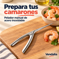 Pelador de camarones de acero inoxidable. Vendalia.