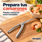 Pelador de camarones de acero inoxidable. Vendalia.