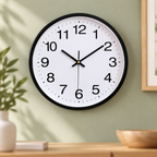 Reloj de Pared Clásico 10 pulgadas [25 cm] · Paquete de 2 piezas en ambiente de hogar — Vendalia