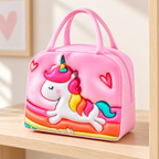 Lonchera Infantil con Diseño de Unicornio en ambiente de hogar — Vendalia