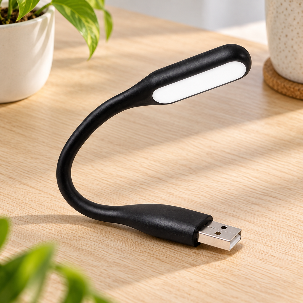 Lámpara USB LED Flexible en ambiente de hogar — Vendalia