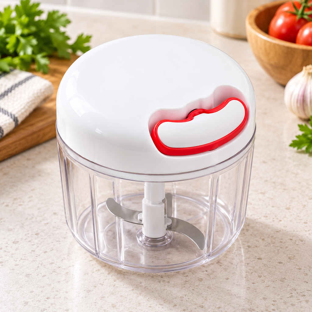 Mini Trituradora Manual de Ajo y Alimentos en ambiente de hogar — Vendalia