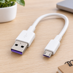 Cable USB-A a Micro USB 31 cm longitud en ambiente Vendalia