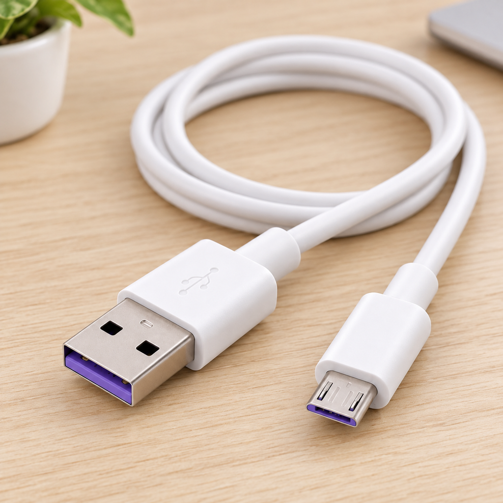 Cable USB-A a Micro USB de Carga Rápida 100 cm en ambiente Vendalia
