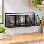 Canasta Metálica de Pared para Cocina. Fotografía del producto en ambiente Vendalia.