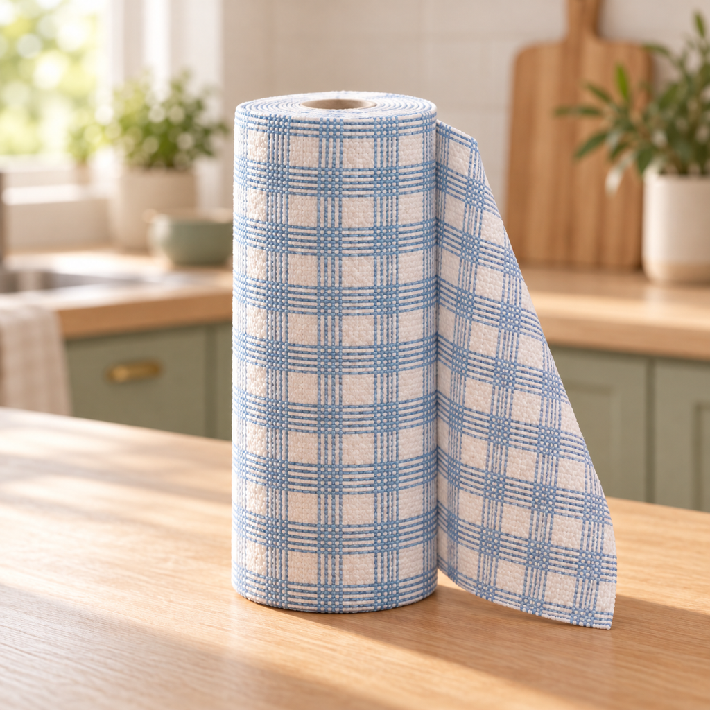 Toallas Reutilizables de Cocina en Rollo · fotografía ambientada de Vendalia · SKU 51203