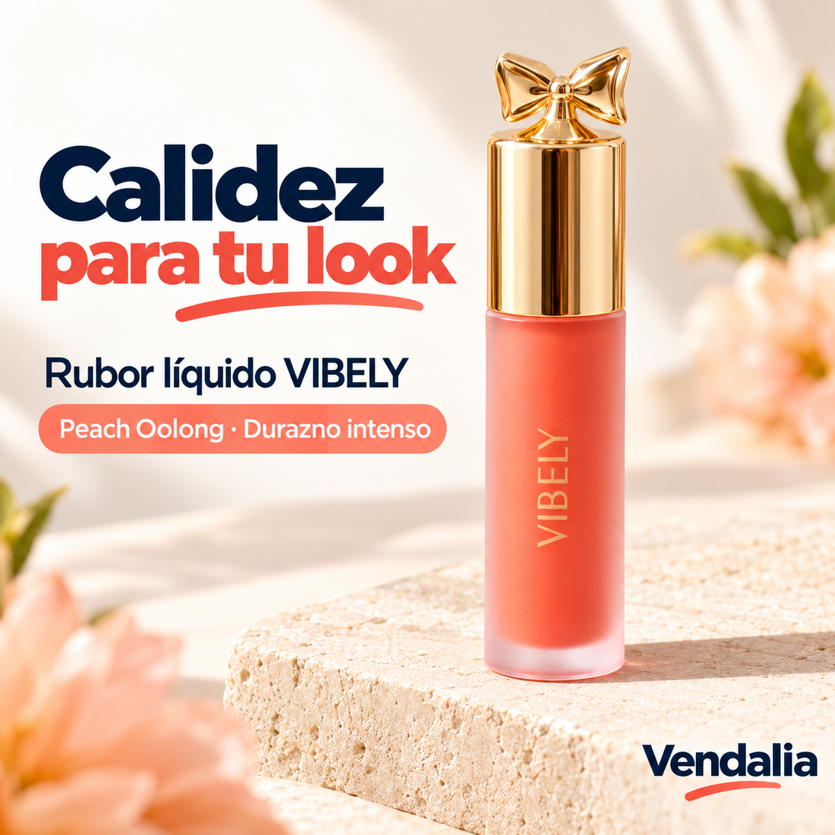 Rubor líquido Peach Oolong — portada Vendalia