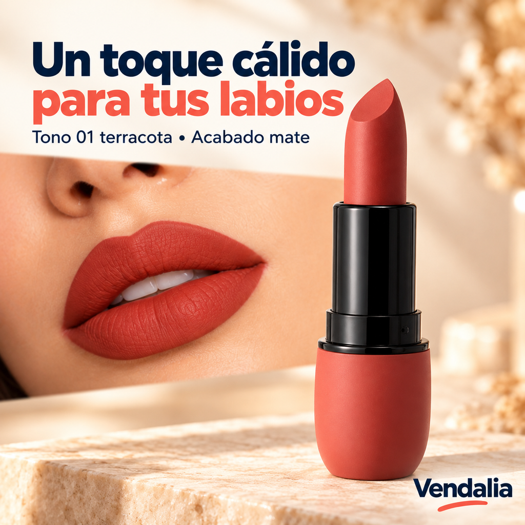Labial mate terracota — Vendalia.