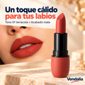 Labial mate terracota — Vendalia.