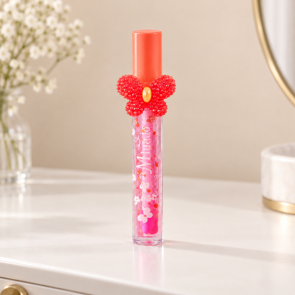 Brillo Labial Lip Gloss · Paquete de 24 piezas en ambiente Vendalia — detalle de una pieza del paquete de 24