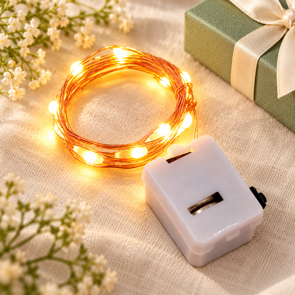 Serie de Luces con 10 LED 50 cm · Paquete de 2 piezas en ambiente de hogar — Vendalia
