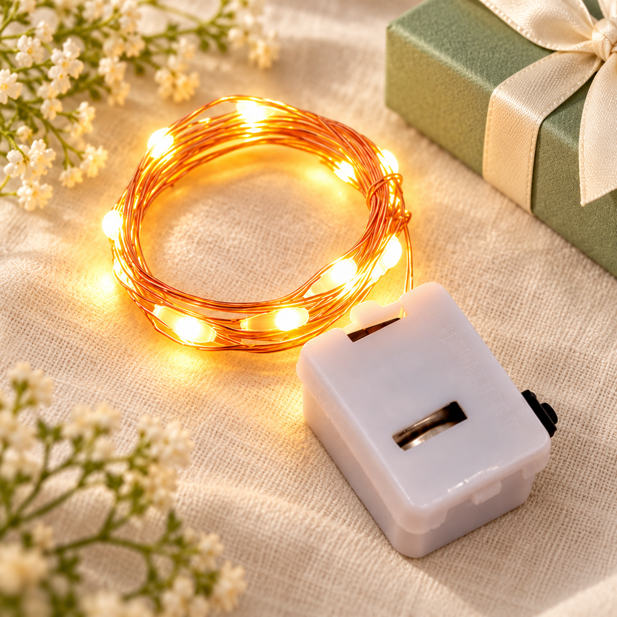 Serie de Luces con 10 LED 50 cm · Paquete de 2 piezas en ambiente de hogar — Vendalia