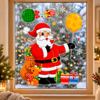 Vinil Navideño de Santa Claus para Ventana · fotografía ambientada de Vendalia · SKU 51447