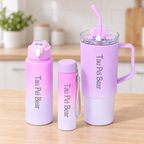 Botellas Reutilizables Lila en ambiente Vendalia