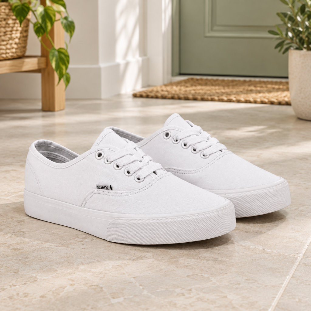 Tenis Casual Choclo Blanco Total para Hombre YE23101 Talla Mx 27 (Europea 44) · fotografía ambientada de Vendalia · SKU 51636