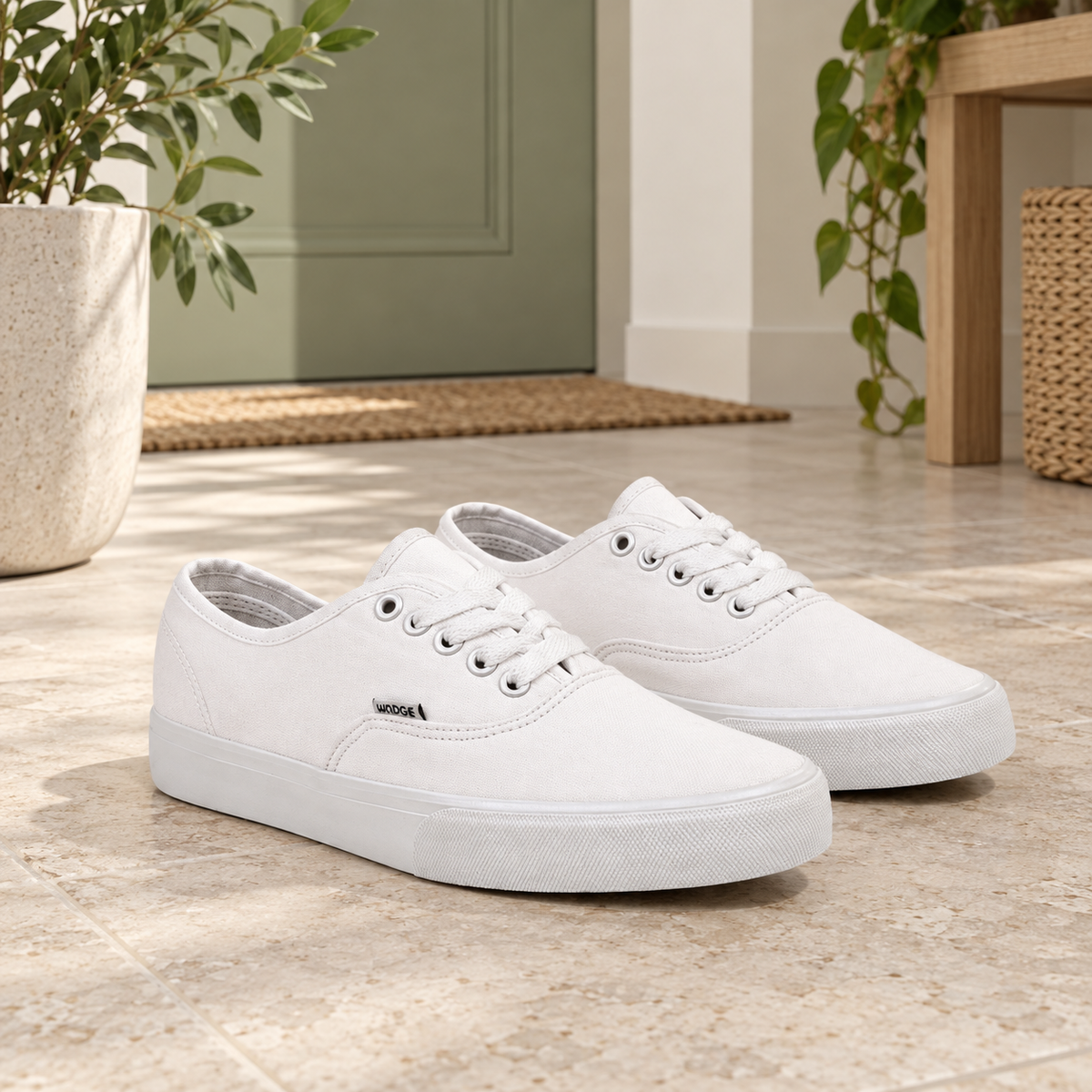 Tenis Choclo Blanco YE23101 Talla Mx 26.5 (Europea 43) · fotografía ambientada de Vendalia · SKU 51685