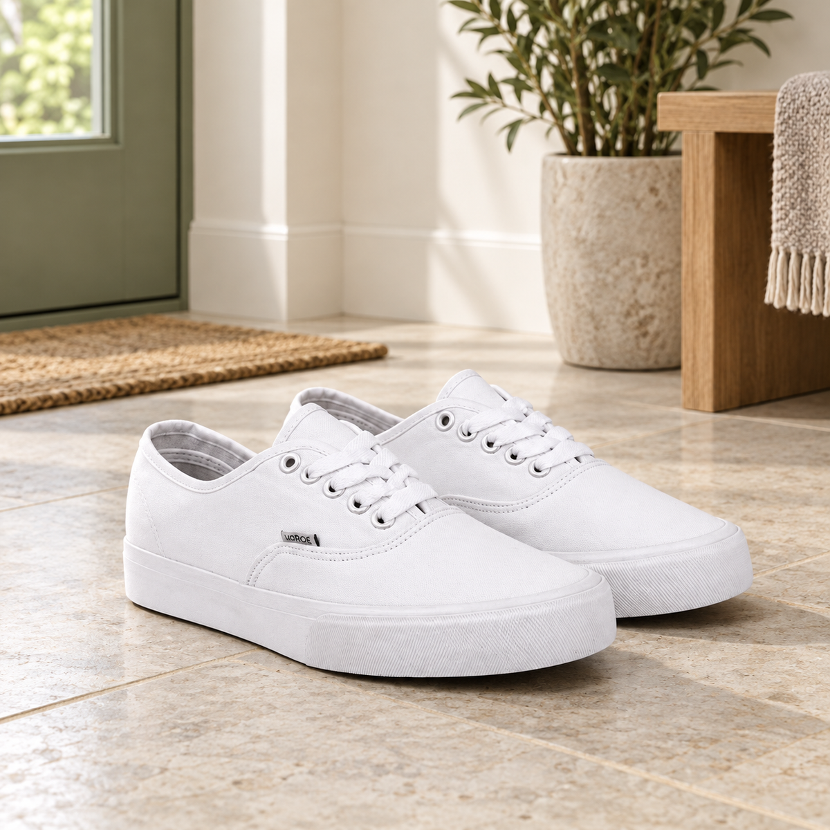 Tenis Choclo Blanco YE23101 Talla Mx 28.5 (Europea 47) · fotografía ambientada de Vendalia · SKU 51689