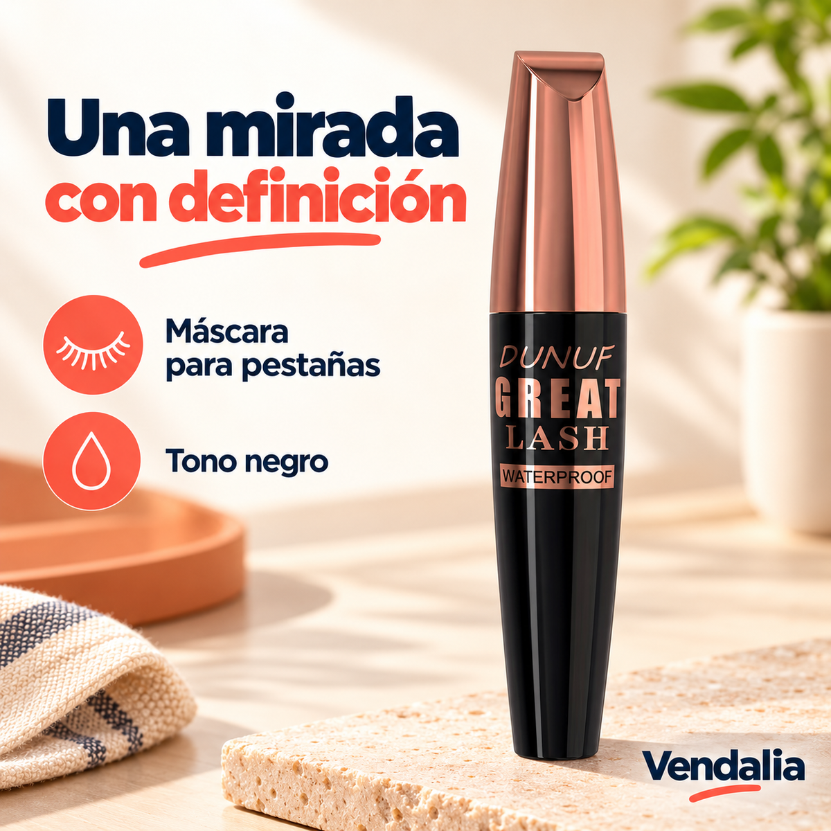 Máscara para Pestañas — presentación Vendalia