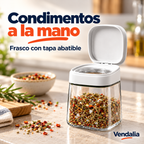 Frasco con tapa abatible — portada Vendalia.