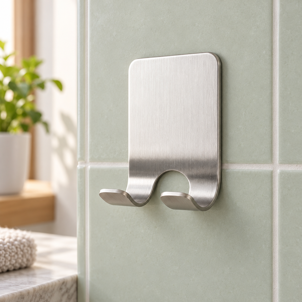 Gancho de Acero Inoxidable en ambiente de hogar — Vendalia