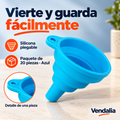 Embudo azul plegable; muestra de una pieza del paquete de 20 — Vendalia