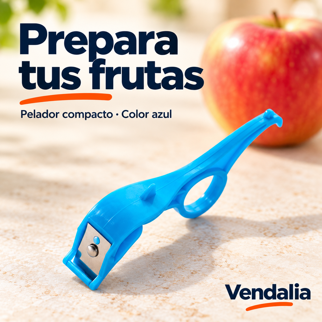 Pelador azul con anillo para el dedo — portada Vendalia