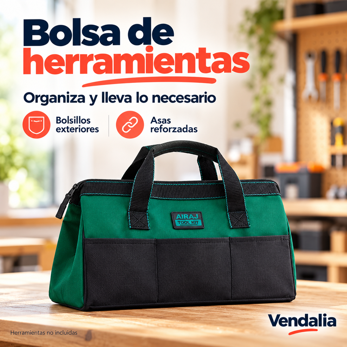 Bolsa de herramientas — Presentación Vendalia — SKU 52587