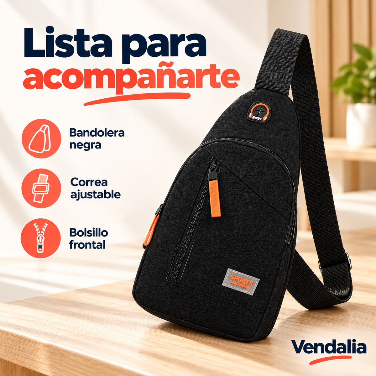 Bandolera negra — presentación Vendalia