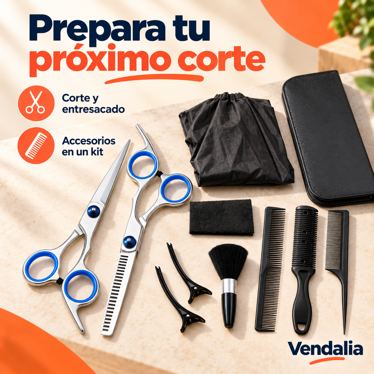Kit de Peluquería Profesional — presentación Vendalia
