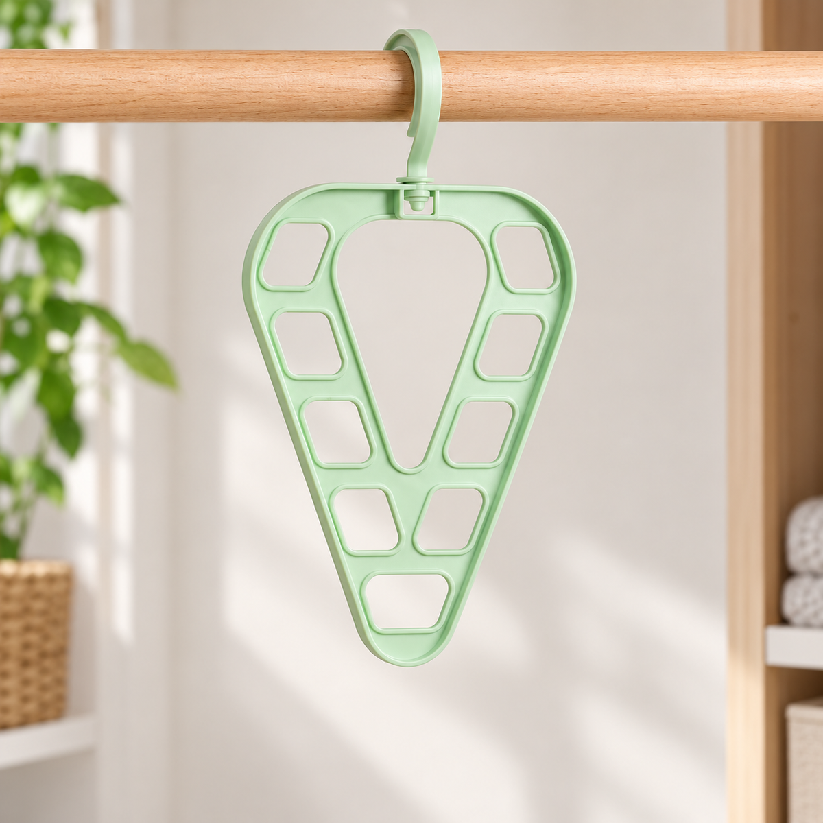 Organizador colgante para perchas en ambiente de hogar — Vendalia