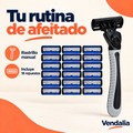 Rastrillo Afeitador con 18 Repuestos — presentación Vendalia