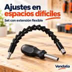 Extensión flexible y mango del juego de herramientas — Vendalia