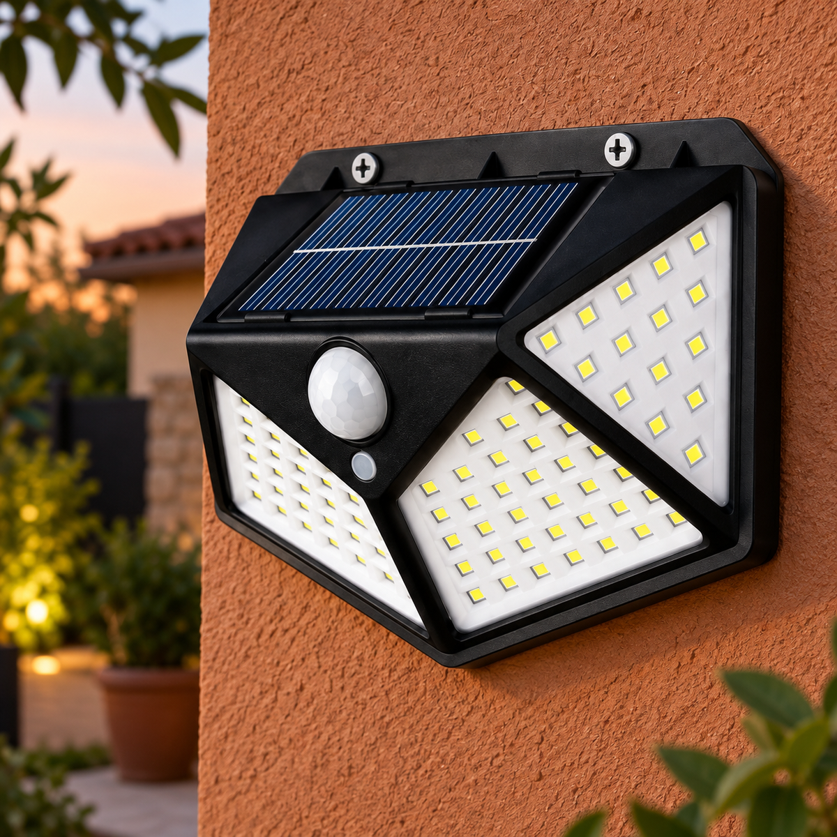 Luz solar con sensor de movimiento en ambiente de hogar — Vendalia
