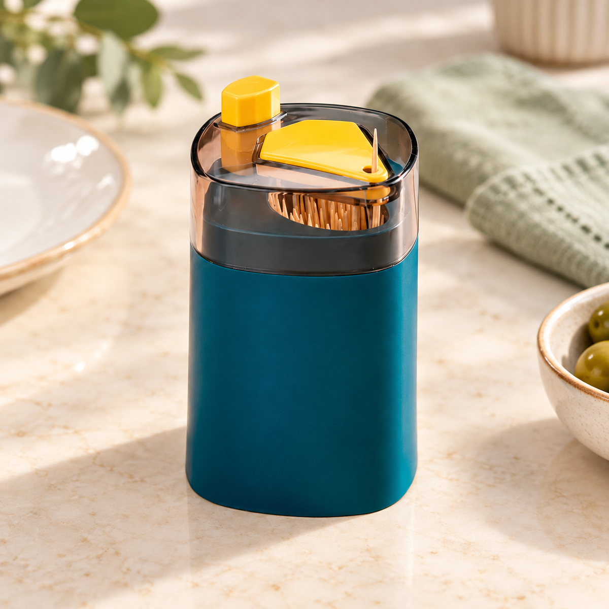 Dispensador Automático de Palillos con Botón en ambiente de hogar — Vendalia