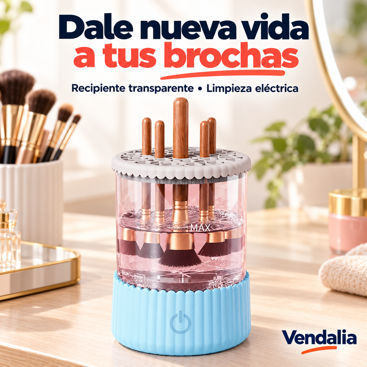 Limpiador eléctrico de brochas — Vendalia.