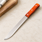 Cuchillo Tipo Machete con Mango de Madera 34 cm en ambiente de hogar — Vendalia