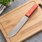 Cuchillo de acero inoxidable en ambiente de hogar — Vendalia