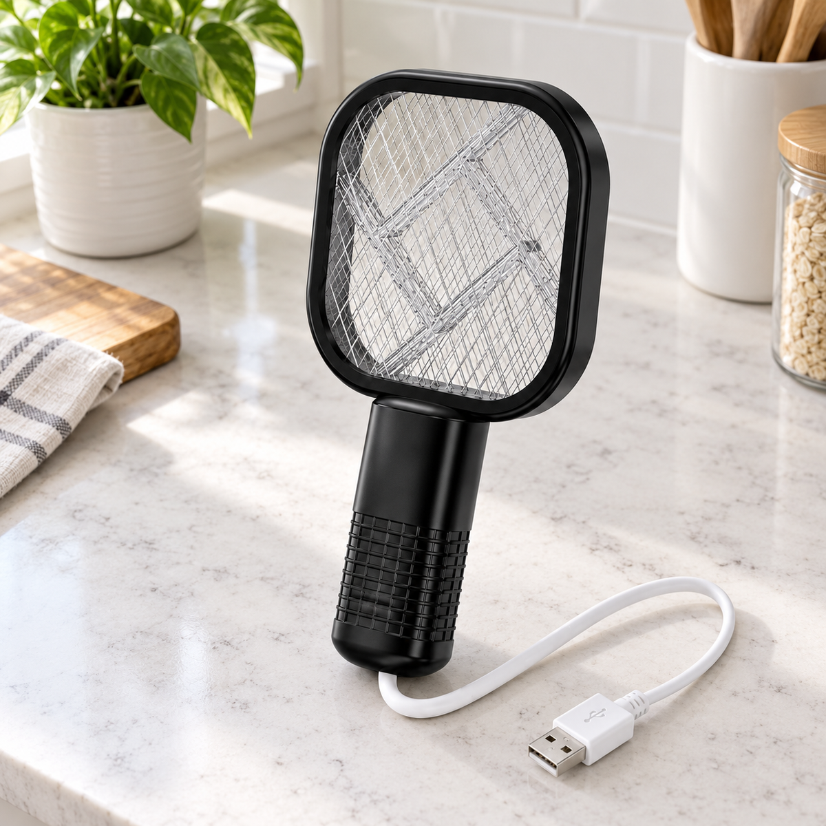 Mini Matamoscas Eléctrico USB en ambiente de hogar — Vendalia